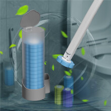 Eco-Friendly Disposable Toilet Brush Set with Long-Handled Cleaner and Sterile Heads