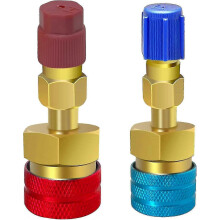 R1234yf snelkoppeling, r1234yf naar r134a adapter, 1234yf naar 134a adapter high low side connector con p