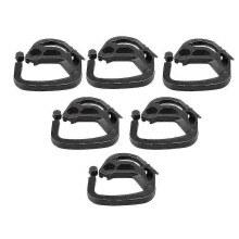 Kunststof clips voor schaduwdoeken, 100 stuks kunststof ophanghaken voor schaduwdoeken, tuinnetten en kasaccessoires.
