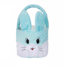 Pluche paashaas emmertjes, zachte mand met lange oren, schattige opbergtas, feestcadeautjes voor kinderen, paaseieren zoeken