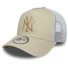 New Era Mens 9FORTY New York Yankees Trucker Cap - Light Beige