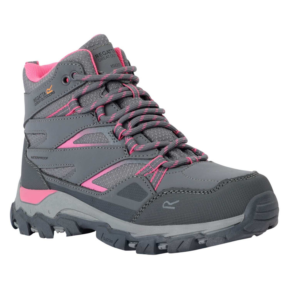 Regatta (2 Uk, Steel/Tulip) Childrens/Kids Holcombe Iii Walking Boots