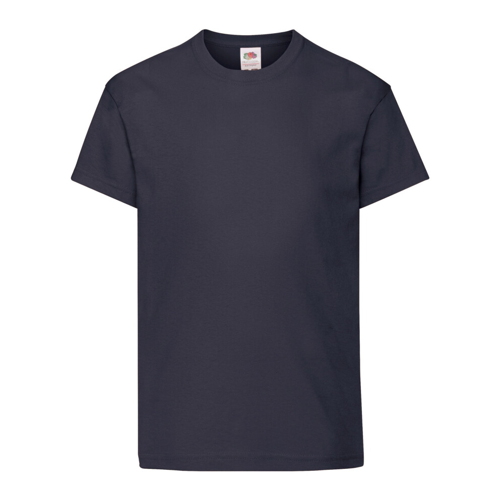 Fruit Of The Loom (3-4 Years, Deep Navy) Childrens/Kids Original T-Shirt