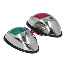 Bootsnavigationslichter, rot-grüne LED-Leuchte, wasserdicht, Marine-Edelstahl SS316, Lampe, DC 12 V/24 V, 1,2 W, 112,5, USC