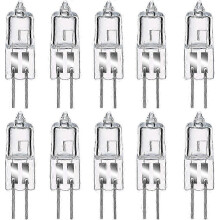 Halogeenlampen G4 20W 12V, warm wit 2800K, dimbaar, transparante capsule, 10 stuks