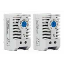 2X KTS011 NO Normally Open Adjustable Mechanical Temperature Controller Cabinet Thermostat Din Rail,Used for Cooling
