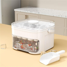 Stampo silicone cubetti ghiaccio con coperchio riutilizzabile freezer whisky bevande picnic campeggio