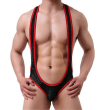 Mens Erotic Jockstrap Backless Leotard Sexy Underwear Jumpsuits Bodysuit