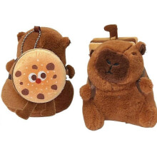 Cute Simulated Food Capibara Capybara Plush Doll Pendant Backpack Hangings Decoration Gift