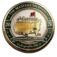 Commemorative Golf Major Tournament Magnetic Coin and Ball Marker