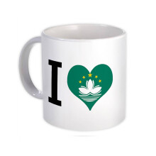 Gift Mug: I Love Macau Flag
