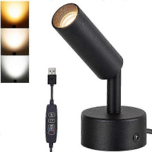 Faretto LED per interni, luce direzionale verso l'alto, faretto da interno dimmerabile da 5 W, faretto da terra, luce d'a