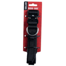 Collare tattico regolabile per cani Boss Dog, nero, taglia media, 38-46 cm.