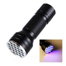 Torcia UV 21/9 LED Luce UV 365-395nm Torcia LED UV Lampada a luce ultravioletta UV S Mini torcia portatile Rilevatore per