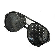 Ćwiczenia poprawiające wzrok Okulary korekcyjne do ślepoty i osłabienia wzroku Okulary otworkowe czarne unisex