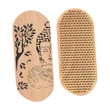 2-częściowa deska do masażu stóp Sadhu Wood Premium do domowej siłowni i medytacji