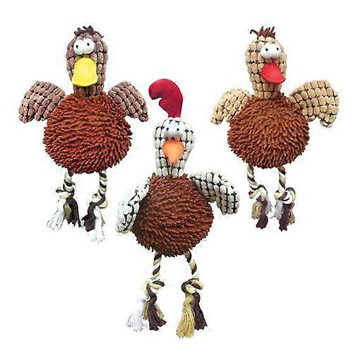 Brinquedo de peluche para cão em forma de frango, sortido, 1 unidade, 30 cm, macio e resistente