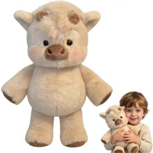 Brinquedo de peluche vaca das terras altas 45 cm, ultra macio, animal de peluche, presente embalado a vácuo para criança