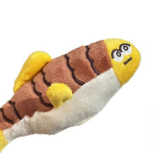 Chaveiro e pendente para mochila em peluche de peixe pequeno, macio e engraçado, brinquedo de peluche com guincho, ornam