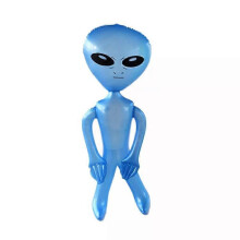Balão insuflável de alienígena azul com 85 cm para fotografia e festa de Halloween, 90 cm