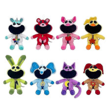 Conjunto de 8 Peluches Hoppy, Personagens Felizes e Macios, para Crianças e Colecionadores