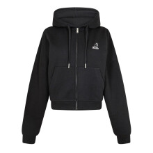 (8 UK, Black) Kangol Womens/Ladies Ribbed Full Zip Hoodie