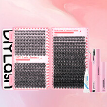 Faux cils segmentés à un seul bouquet avec colle, coffret A11