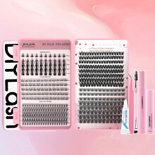 Faux cils segmentés à un seul bouquet avec colle, coffret A10