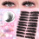 10 rows of thick, mixed false eyelashes, segmented, 80D-10 rows of paired false eyelashes 1