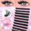 10 rows of thick, mixed, segmented false eyelashes, 80D, 10 rows - 200 individual lashes 1