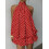 Women's Asymmetric Halter Backless Sleeveless Mini Dress,Red,M 1