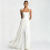 Women's Solid Low-cut Pleated Camisole Dress,White,S 1
