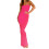 Women's Solid Camisole Bodycon Long Dress,Rose Red,M 1