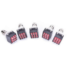 5 Stück/Lot 9-Pin 3PDT Gitarren-Effektpedalbox Stomp Foot Metal Switch True Bypass