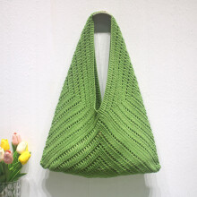 Artistic woven bag, women's shoulder bag, large capacity commuter tote bag