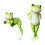 statuette di rana in resina versatile per micro paesaggi, giardino e casa 3