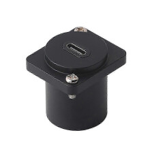 USB USBC Type C TypeC anya - anya FF panelre szerelhető hosszabbító kerek adapter