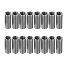 20St Ronde Connector Moeren Van 304 Roestvrij Staal Zilverkleurig