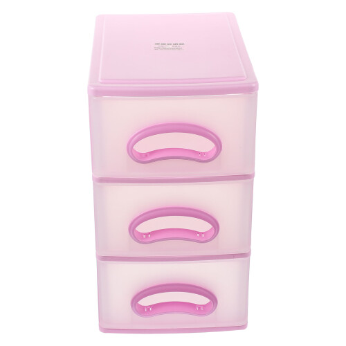 1X Roze Desktop Lade Organizer, Meerdere Opbergbak, Plastic