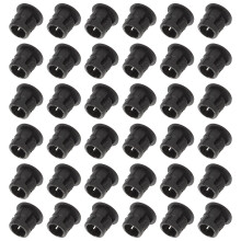 200St ABS Plastic Meubel Gatdoppen Zwart Voor Meubels