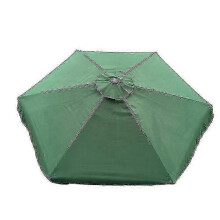 (green, 2.7m 6bones) Copertura per Ombrellone da Giardino 300cm Compatibile con Telai 8/6 Stecche, Tessuto Poliestere Impermeabile Anti-UV