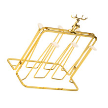 1Ijzeren Gouden Cup Drainage Rek Keukenhouder Modern Elegant