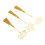3St Decoratieve Holle Gouden Bookmarks Van Duurzaam Messing 1