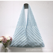 Artistic woven bag, women's shoulder bag, large capacity commuter tote bag