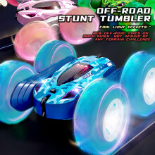 (Red) RC Car Double Sided Fast Off-Road Stunt RC Toy Car