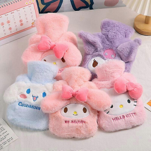 Sanrio Hello Kitty Λούτρινο Θερμαντικό Τσάντα Θερμού Νερού με Θερμαντικό 2