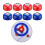 8Pcs Shuffleboard Pucks for Shuffleboard Enthusiasts Portable Replacement 3