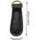 2pcs durable genuine leather zipper pulls for boot, jacket, bag & purse - black p 2