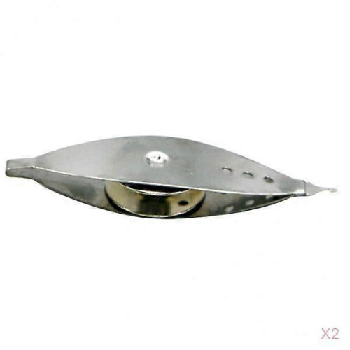 2Pcs Antiqued Silver Metal Tatting Shuttle 1