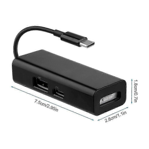 Μετατροπέας USB-C 3 σε 1 MagSafe Type C σε MagSafe 1/2 για φορητούς υπολογιστές 1